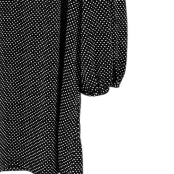 Adrianna Papell Polka Dot 3/4 Sleeve Stretch Knit Top - Picture 3 of 6